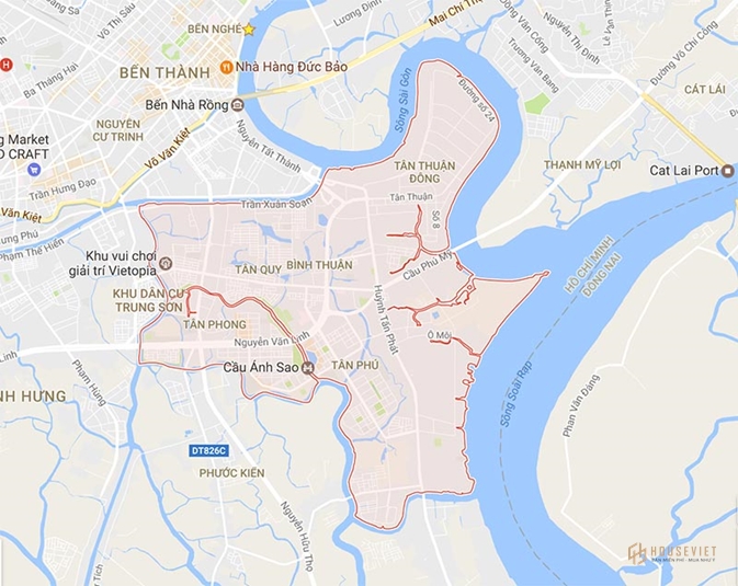 Vị trí quận 7 thành phố Hồ Chí Minh