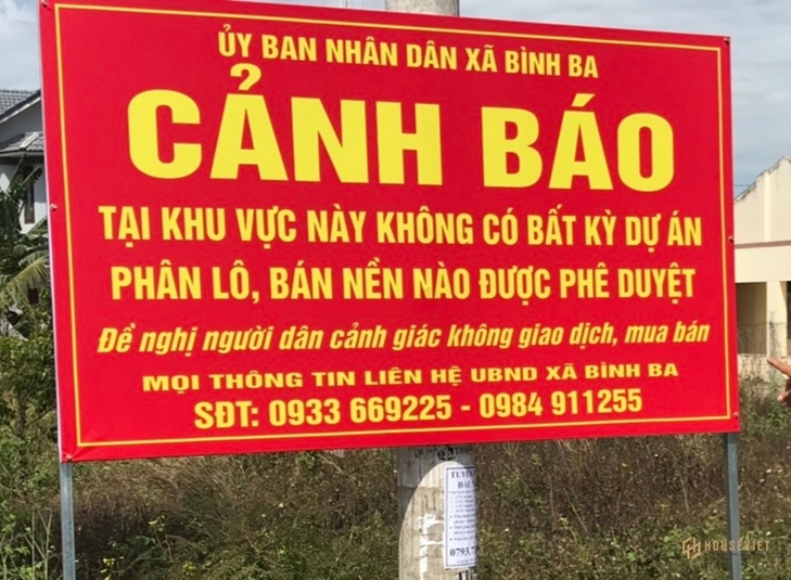 Sốt đất nền Bình Ba