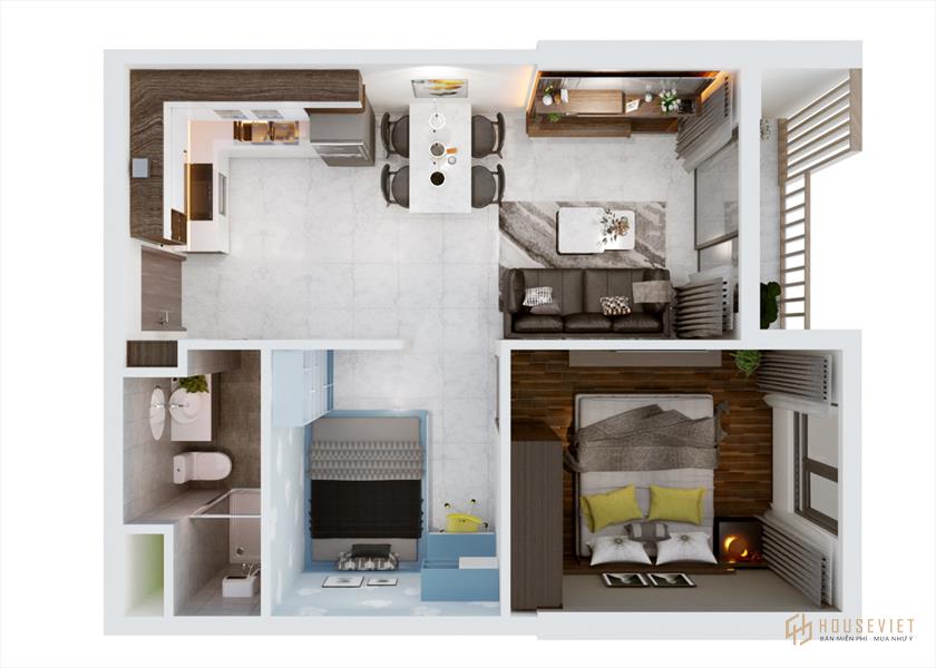 Thiết kế căn hộ dự án Honas Residence