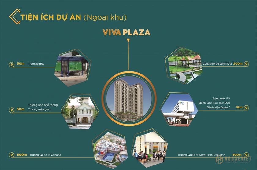 Tiện ích ngoại khu dự án Viva Plaza