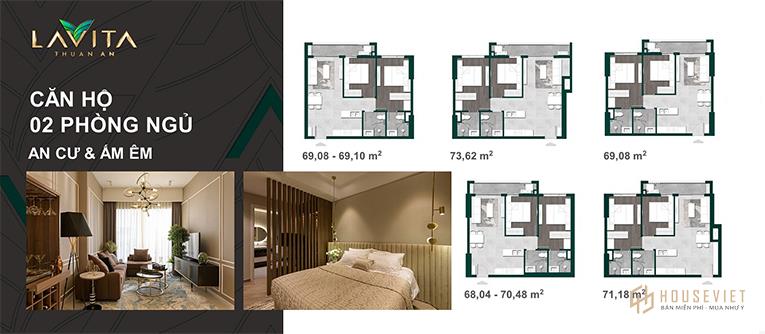Thiết kế căn hộ của dự án Lavita Thuận An