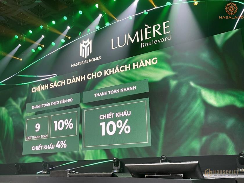 Chính sách bán hàng dự án Lumiere Boulevard Chính sách bán hàng dự án Lumiere Boulevard