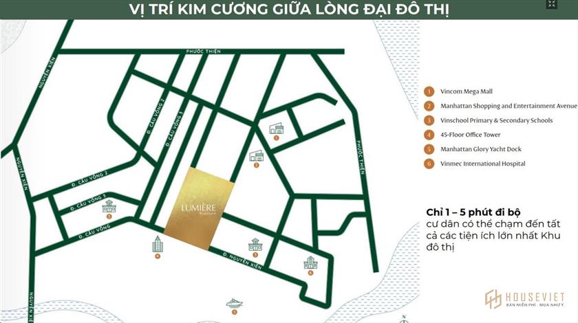 Hạ tầng xung quanh dự án Lumiere Boulevard Nguyễn Xiển