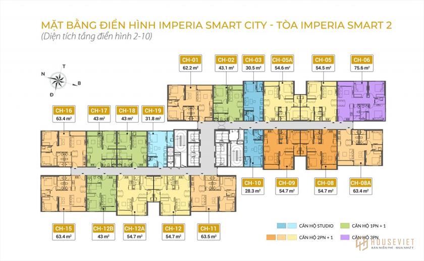 Mặt bằng dự án Imperia Smart City