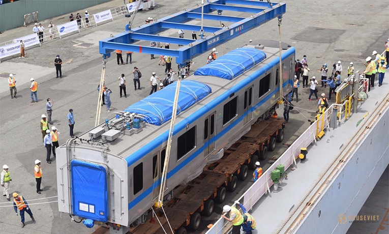 Đón những toa tàu đầu tiên của tuyến metro Bến Thành – Suối Tiên