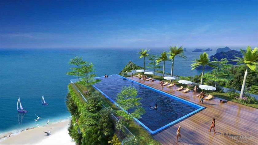 Hồ bơi tại chung cư The Aston nha trang