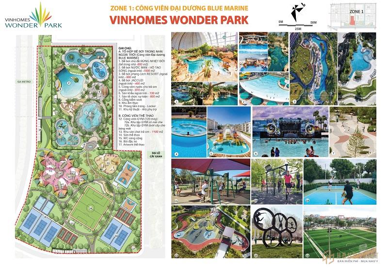 Tiện ích dự án Vinhomes Wonder Park