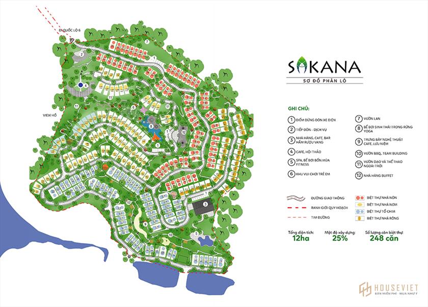 Mặt bằng dự án Sakana Resort