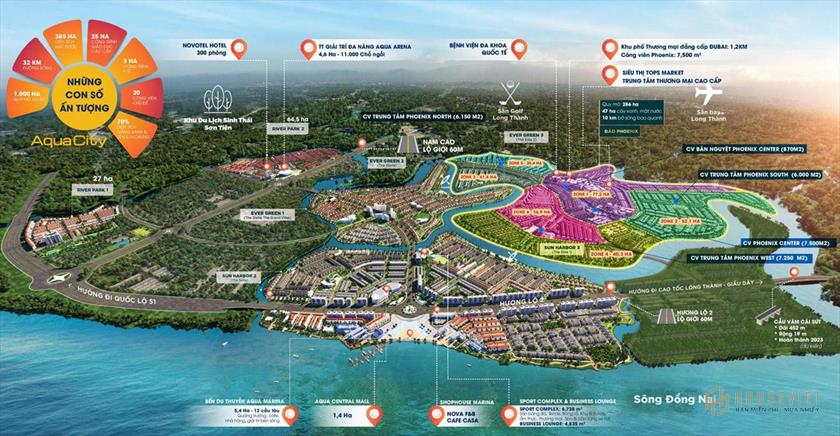 Tiện ích dự án Aqua City Đồng Nai