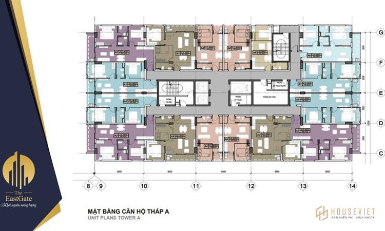 Mặt bằng dự án chung cư The East Gate