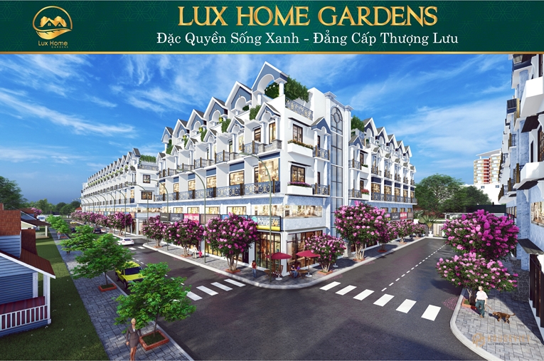 Review dự án nhà phố Lux Home Gardens
