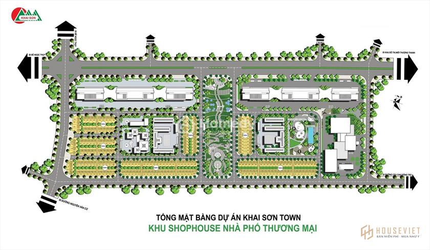 Mặt bằng dự án Khai Sơn City