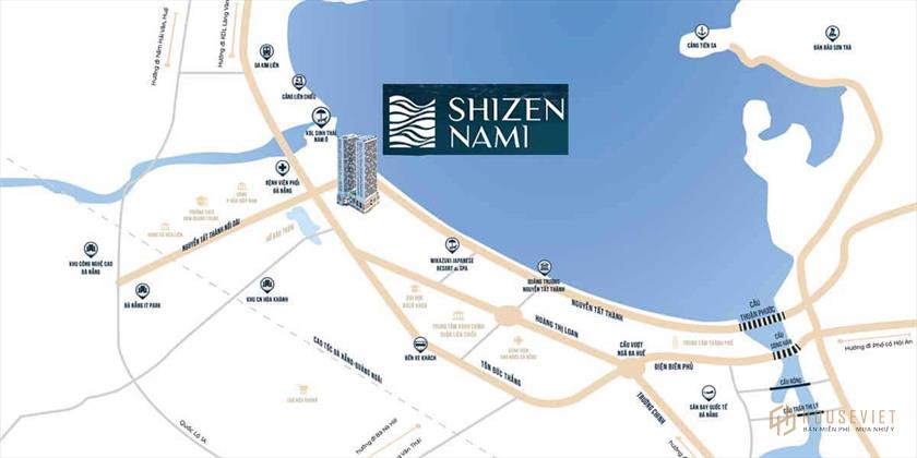 Vị trí dự án Shizen Nami Đà Nẵng