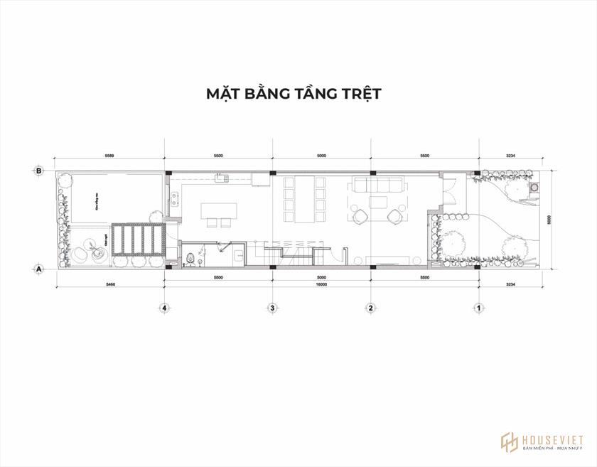 Mặt bằng nhà phố The Larita