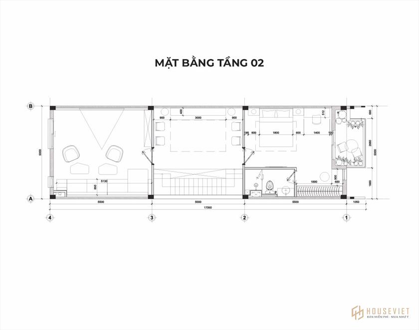 Mặt bằng nhà phố The Larita