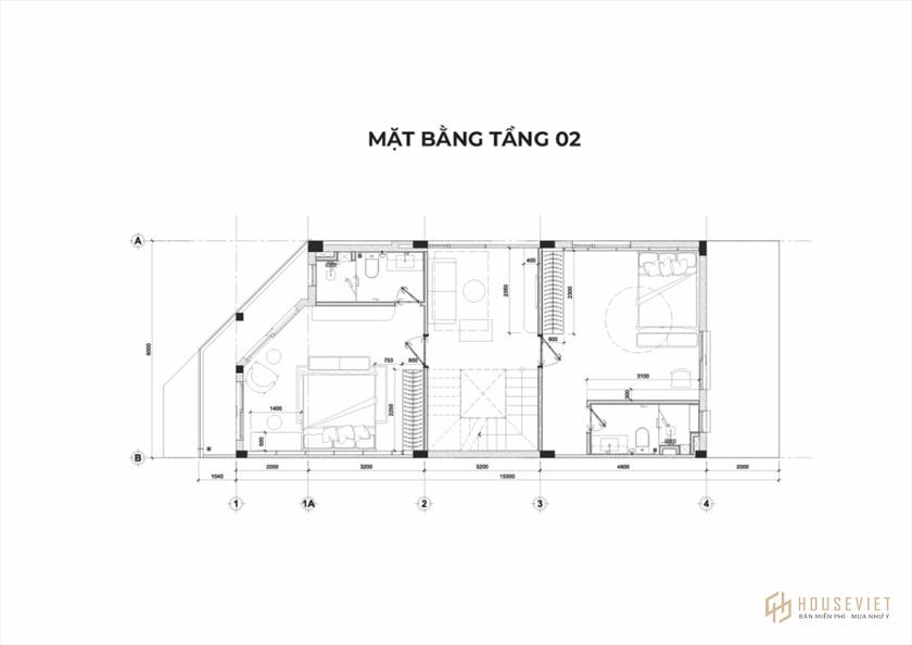 Mặt bằng Shophouse The Larita