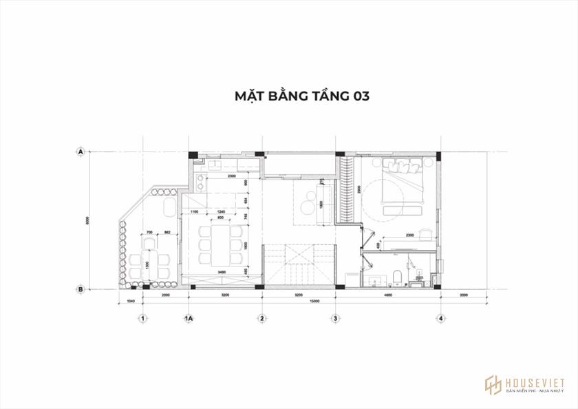 Mặt bằng Shophouse The Larita