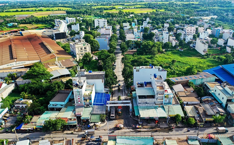 Toàn cảnh dự án Amazing City xây nhà không phép tại huyện Bình Chánh