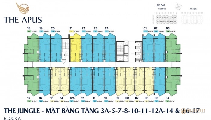 Mặt bằng tầng 3 The Aqua