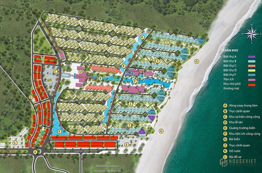 Mặt bằng dự án Sun Premier Village Kem Beach Resort
