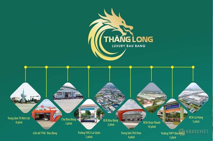 Hạ tầng xung quanh dự án Thăng Long Luxury Bàu Bàng