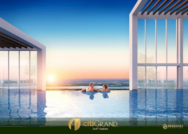 CitiGrand có tiện ích nội khu cao cấp như hồ bơi vô cực, khu vận động ngoài trời, khu vui chơi trẻ em, khu BBQ, thẻ từ an ninh, sảnh đón sang trọng… 