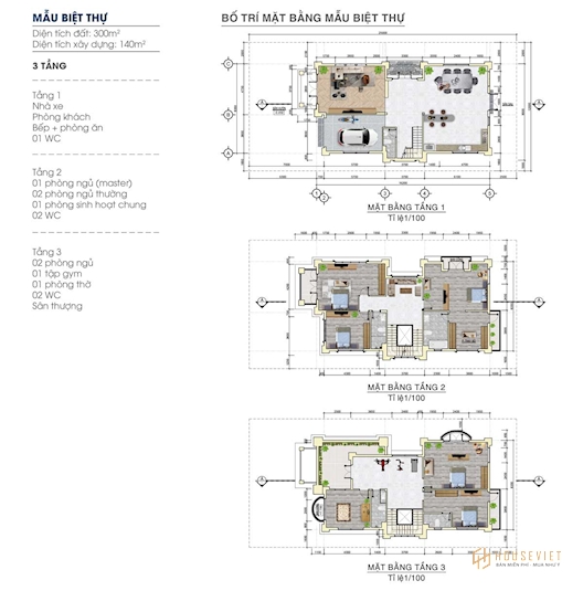 Mẫu biệt thự dự án Century City Long Thành Đồng Nai