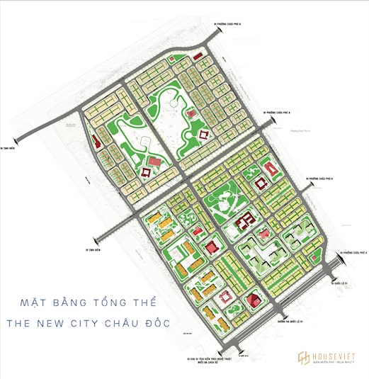 Mặt bằng dự án The New City Châu Đốc