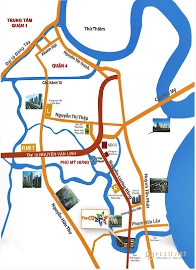 Vị trí dự án Era Town Đức Khải Quận 7