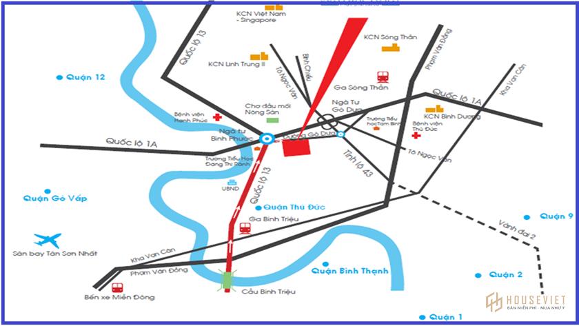 Vị trí dự án Sunview Town