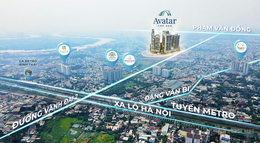 Vị trí tọa lạc dự án Avatar Thủ Đức Vị trí tọa lạc dự án Avatar Thủ Đức