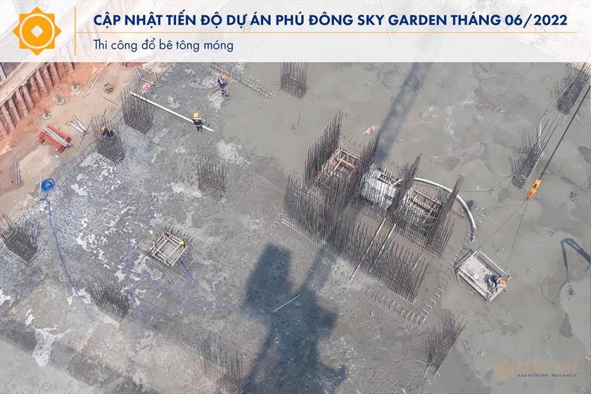 Tiến độ thi công dự án Phú Đông Sky Garden