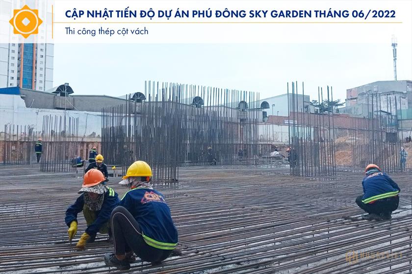 Tiến độ thi công dự án Phú Đông Sky Garden