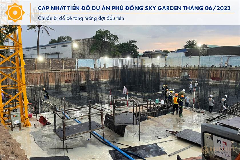 Tiến độ thi công dự án Phú Đông Sky Garden