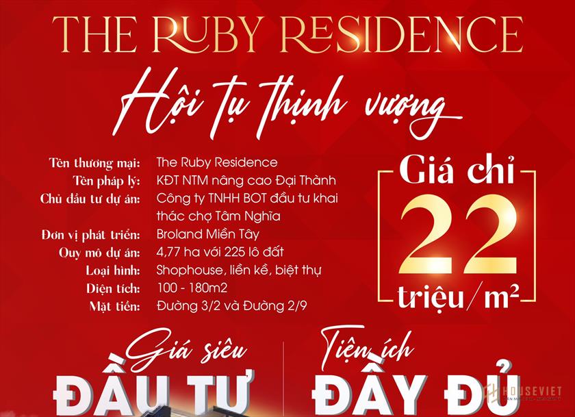 Tổng quan dự án Ruby Residences