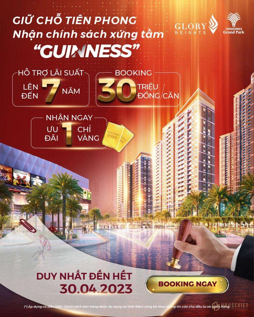 Phương thức thanh toán và chính sách bán hàng dự án Glory Heights