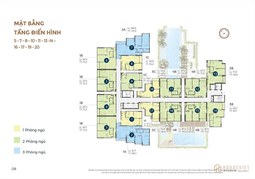 Mặt bằng dự án căn hộ Precia Quận 2