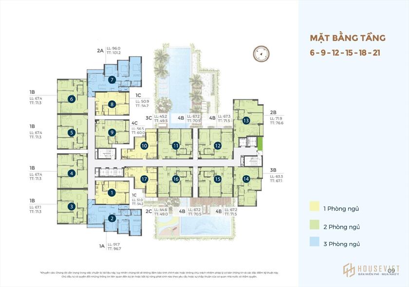 Mặt bằng dự án căn hộ Precia Quận 2