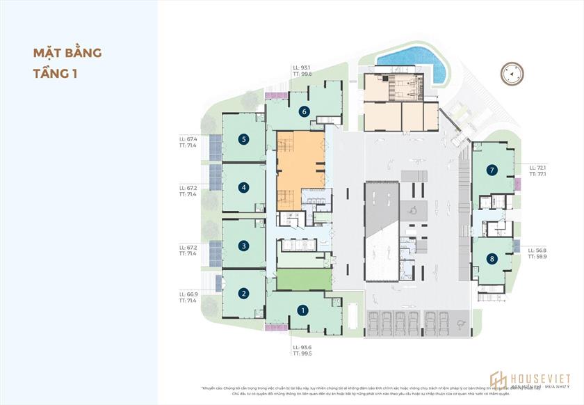 Mặt bằng dự án căn hộ Precia Quận 2