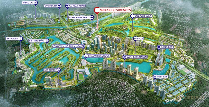 Liên kết vùng dự án căn hộ chung cư Meraki Residences Ecopark Hưng Yên