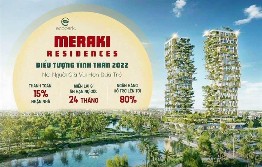 Phương thức thanh toán và chính sách bán hàng dự án Meraki Residences
