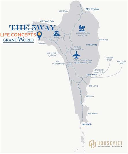 Liên kết vùng dự án The 5Way Phú Quốc