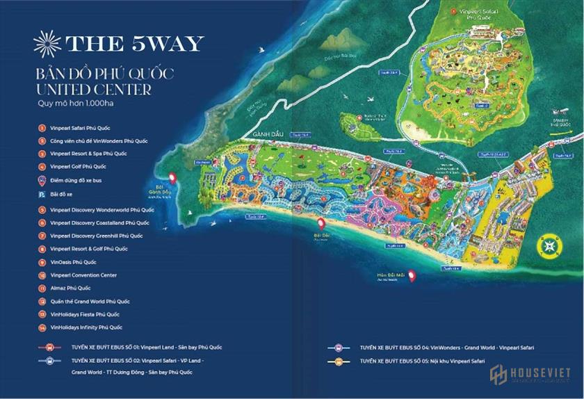 Tiện ích dự án The 5Way Phú Quốc