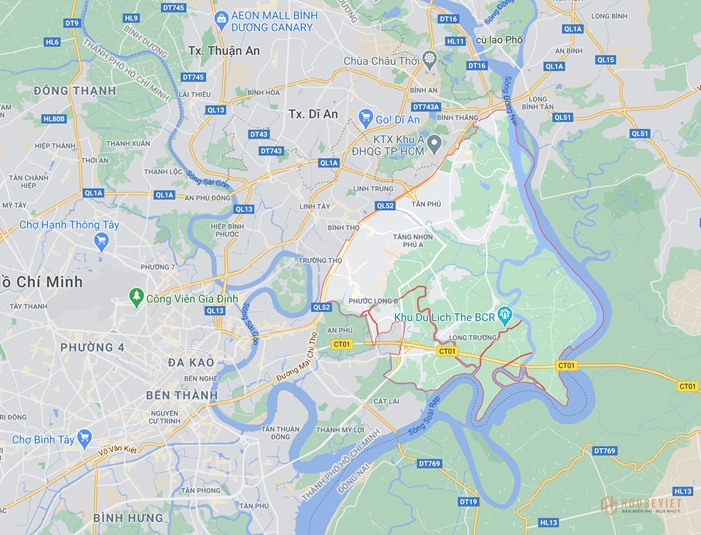 Vị trí quận 9 tphcm