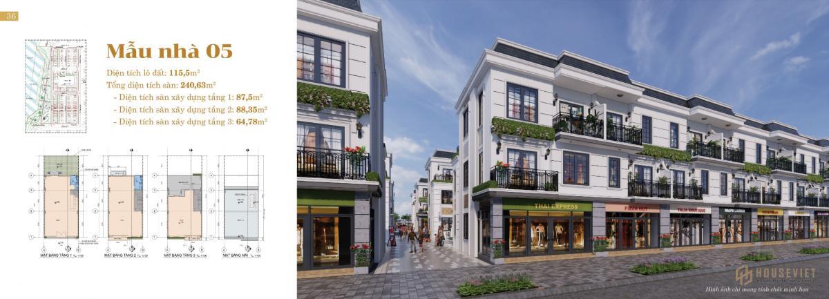 Thiết kế Shophouse dự án Bạc Liêu Riverside Commercial Zone