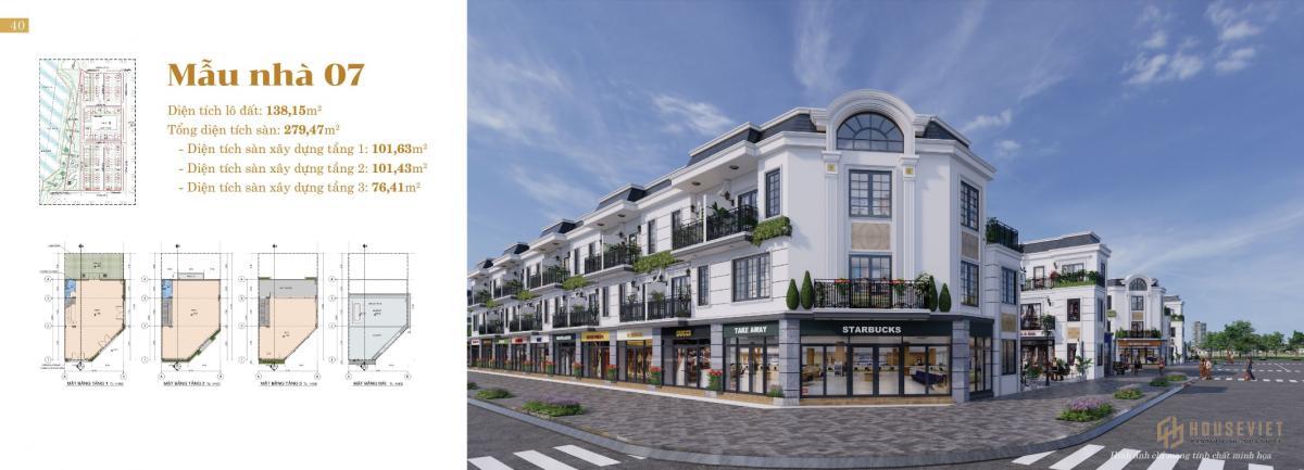 Thiết kế Shophouse dự án Bạc Liêu Riverside Commercial Zone