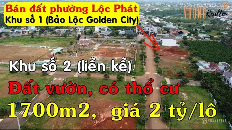 Một kênh Youtube rao bán đất nền dự án có tên thương mại là Bảo Lộc Golden City