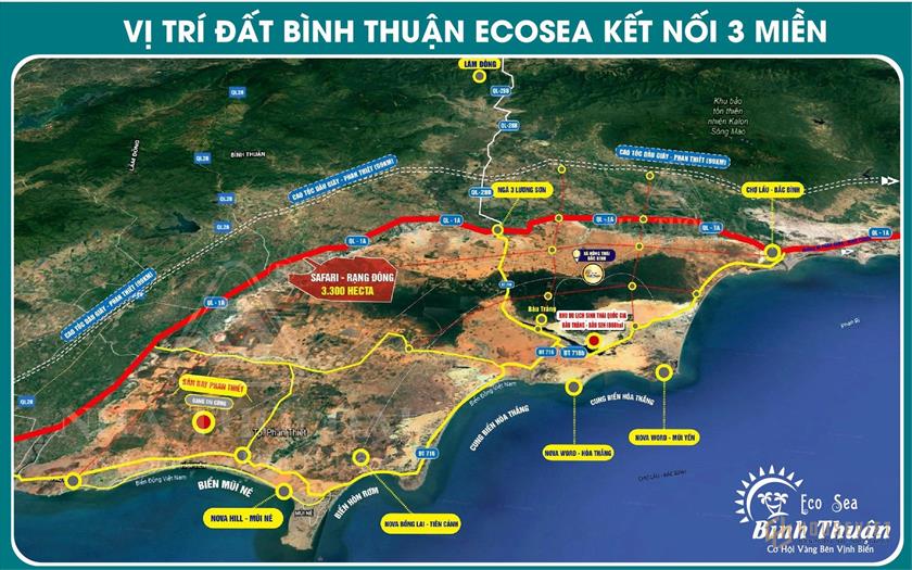 Vị trí dự án Bình Thuận Ecosea
