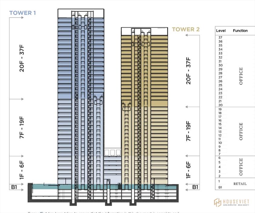 Mặt bằng dự án Capital Place