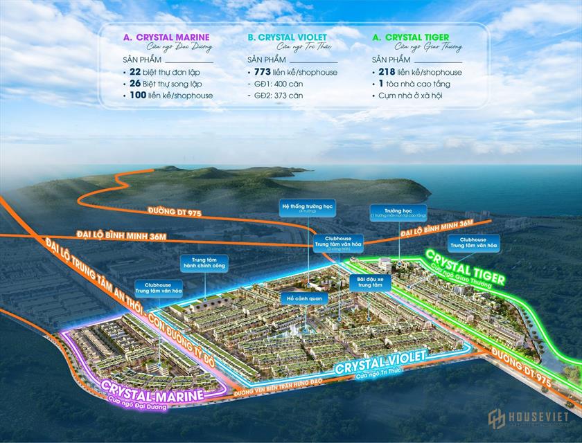 Tiện ích dự án Crystal City Meyhomes Capital Phú Quốc